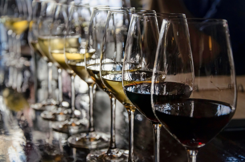 Row-of-wine-glasses