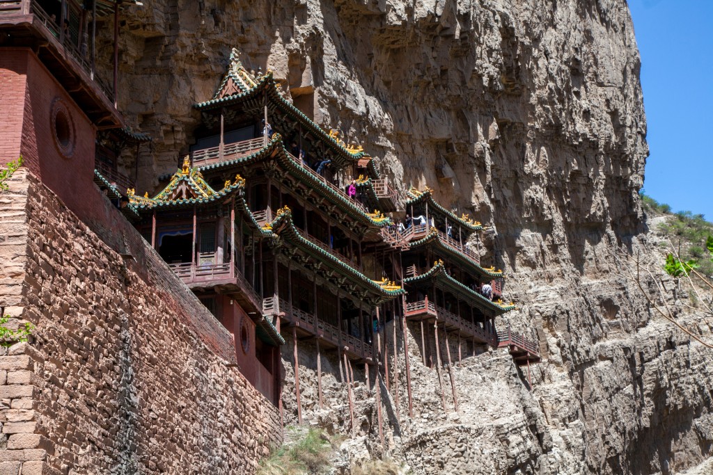 Shanxi Region building on cliff