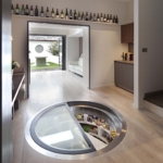 Larder - White Spiral Cellar with retractable round door (1)